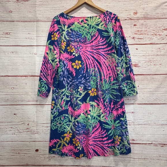 Lilly Pulitzer Erin Dress in Indigo All A Glow Sz XL - Picture 12 of 13